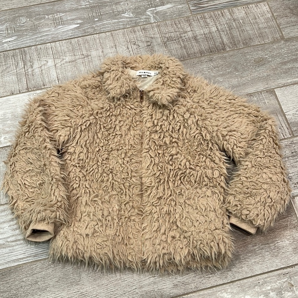 Mini Molly faux fur jacket. Girls size 10/12